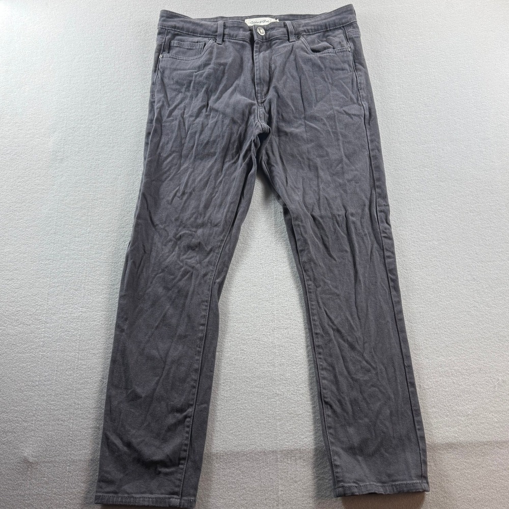 Stitches & Rivets Pants Men 32x30 Gray Slim Straight Casual Chino